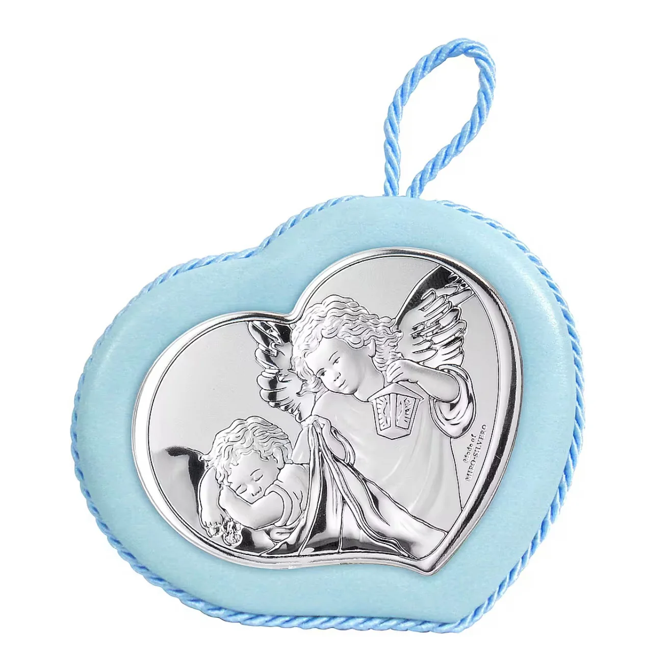 Medallion Angel for a Baby Crib Blue