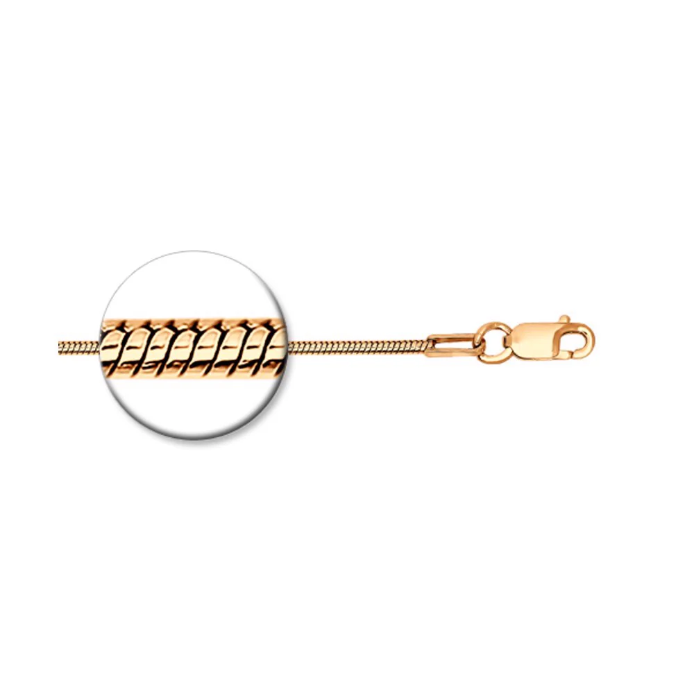 Snake Chain in 14K/585 Rose Gold - Image 3