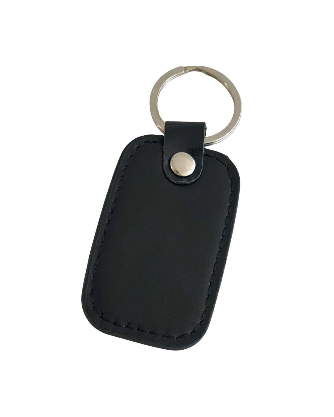 St. Mary of Seven Swords Faux Leather Keychain with Gold Plated Details - Image 2