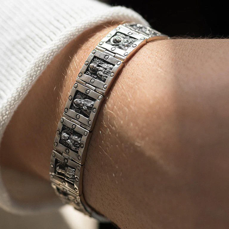 925 Sterling Silver Bracelet "All Saints" - Image 2