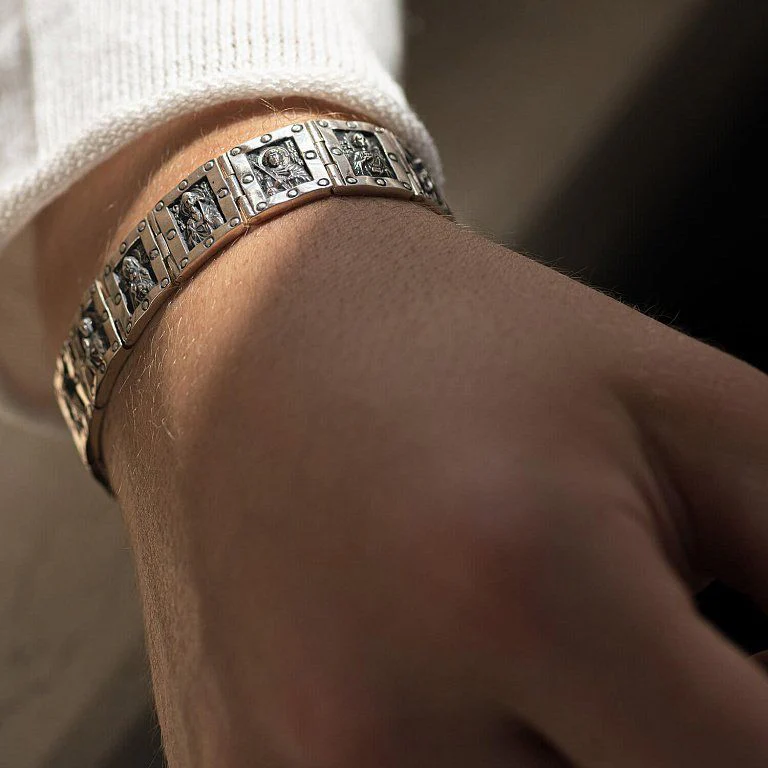 925 Sterling Silver Bracelet "All Saints" - Image 5