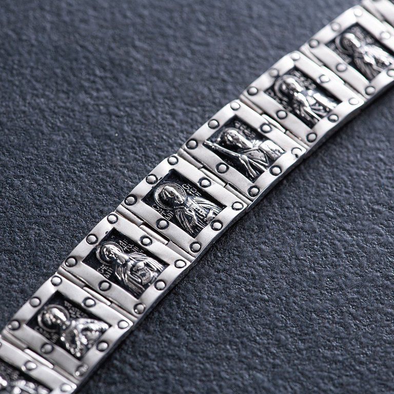 925 Sterling Silver Bracelet "All Saints" - Image 7