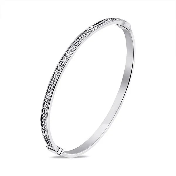925 Sterling Silver Bracelet with Cubic Zirconia - Image 3
