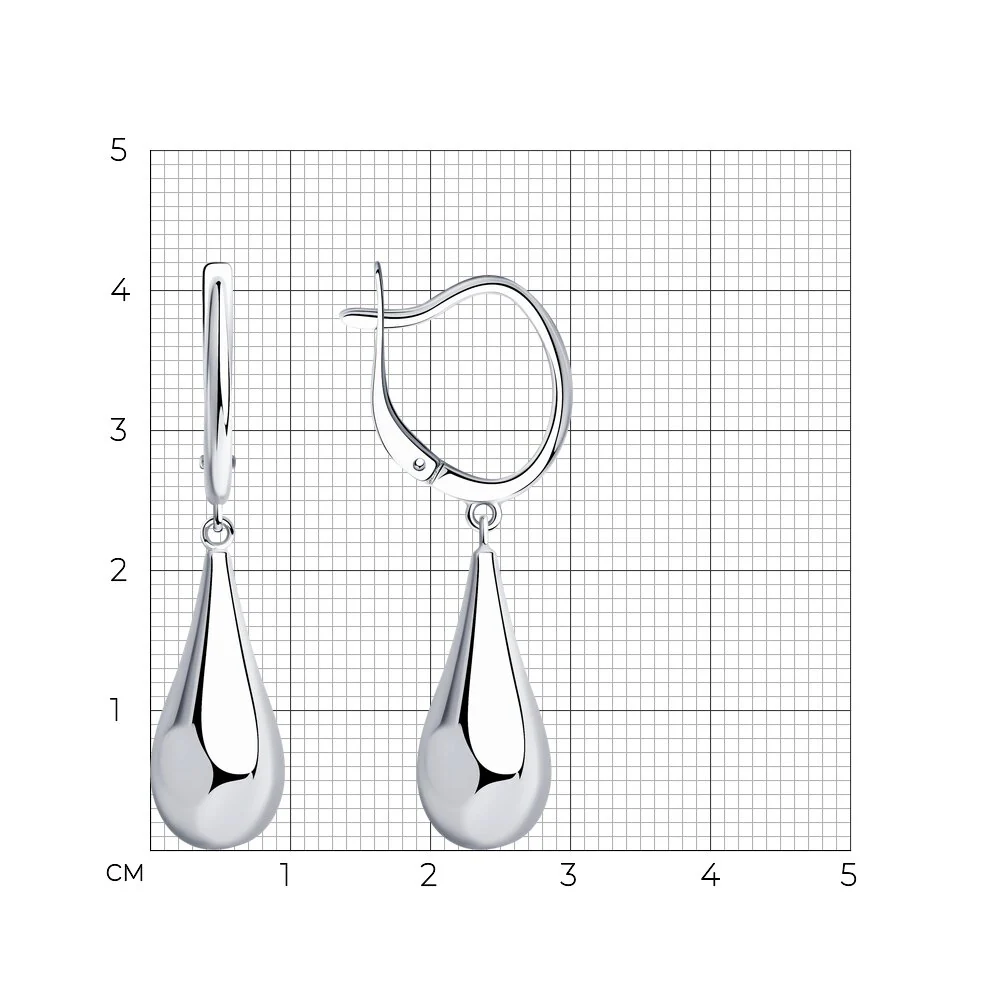 925 Sterling Silver Drop Earrings - Image 2