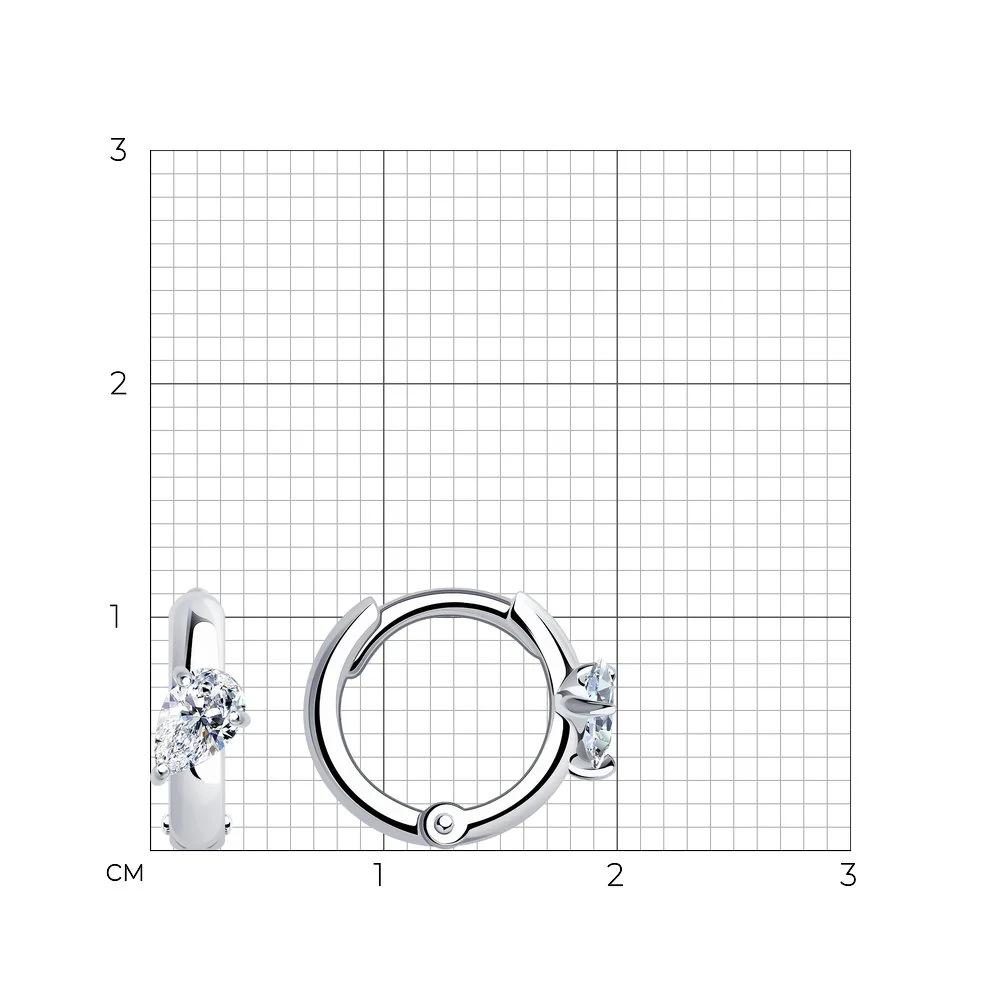 925 Sterling Silver Hoop Earrings - Image 2