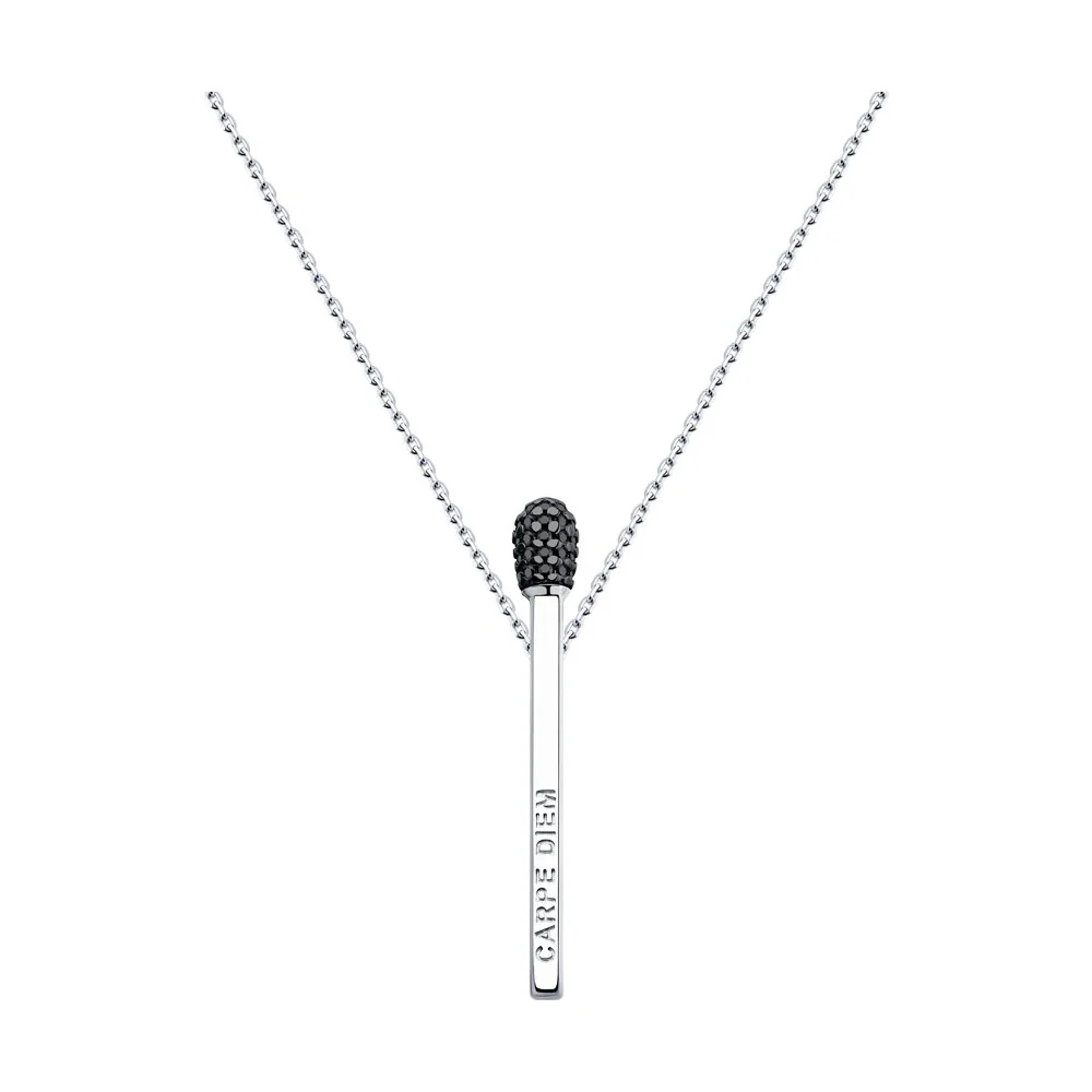 925 Sterling Silver Match Necklace with Cubic Zirconia
