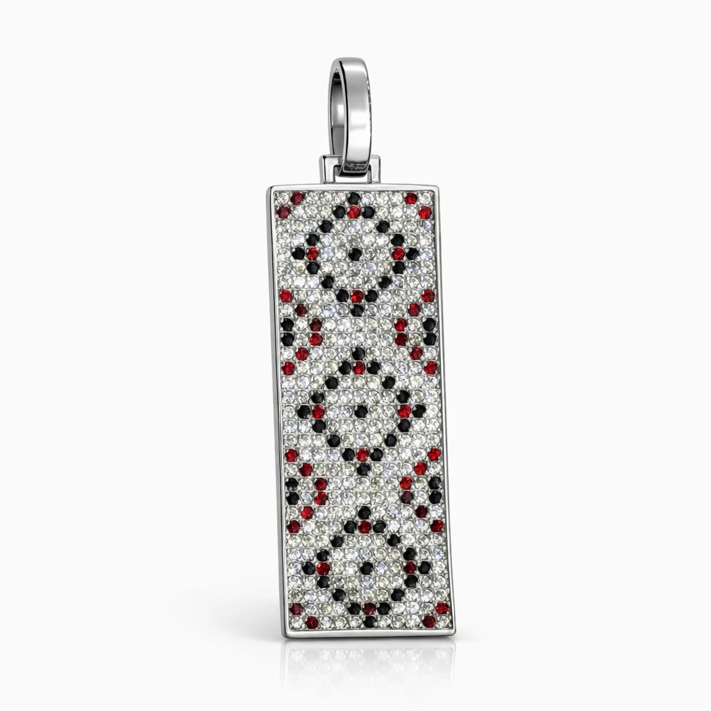 925 Sterling Silver "Vyshyvanka" Pendant with Cubic Zirconia