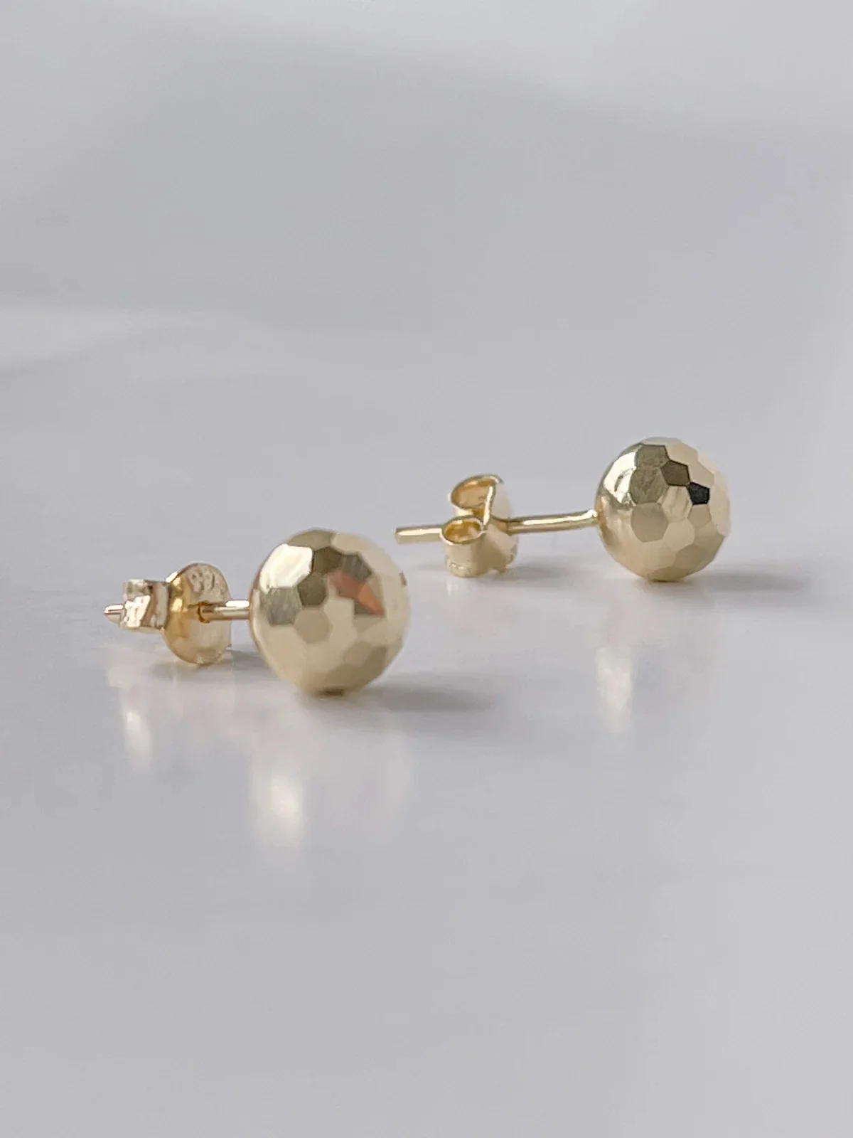 Stud Earrings in 14K/585 Yellow Gold - Image 3