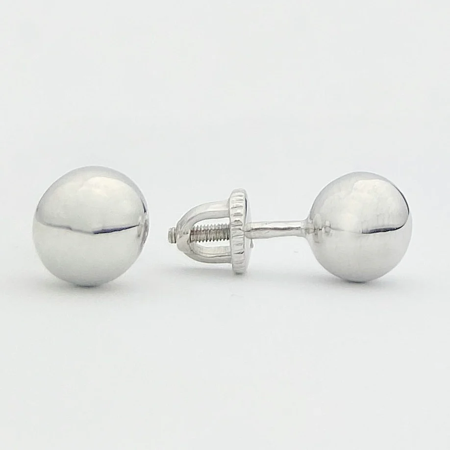 Stud Earrings in 14K/585 White Gold - Image 4