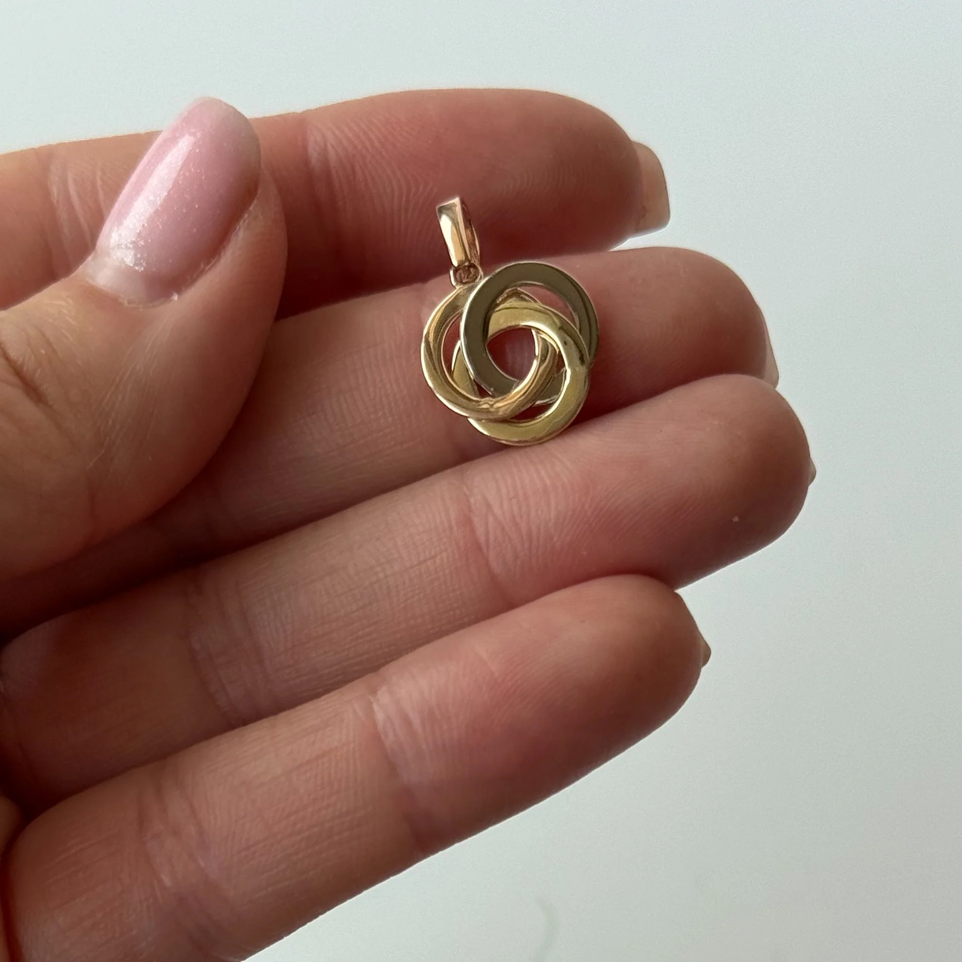 Three Tones 14K/585 Gold Pendant - Image 3
