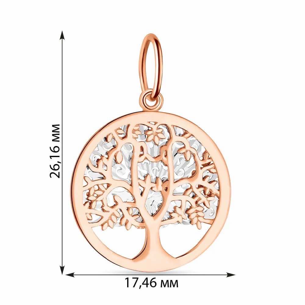 Tree of Life Pendant in 14K/585 Rose Gold - Image 2