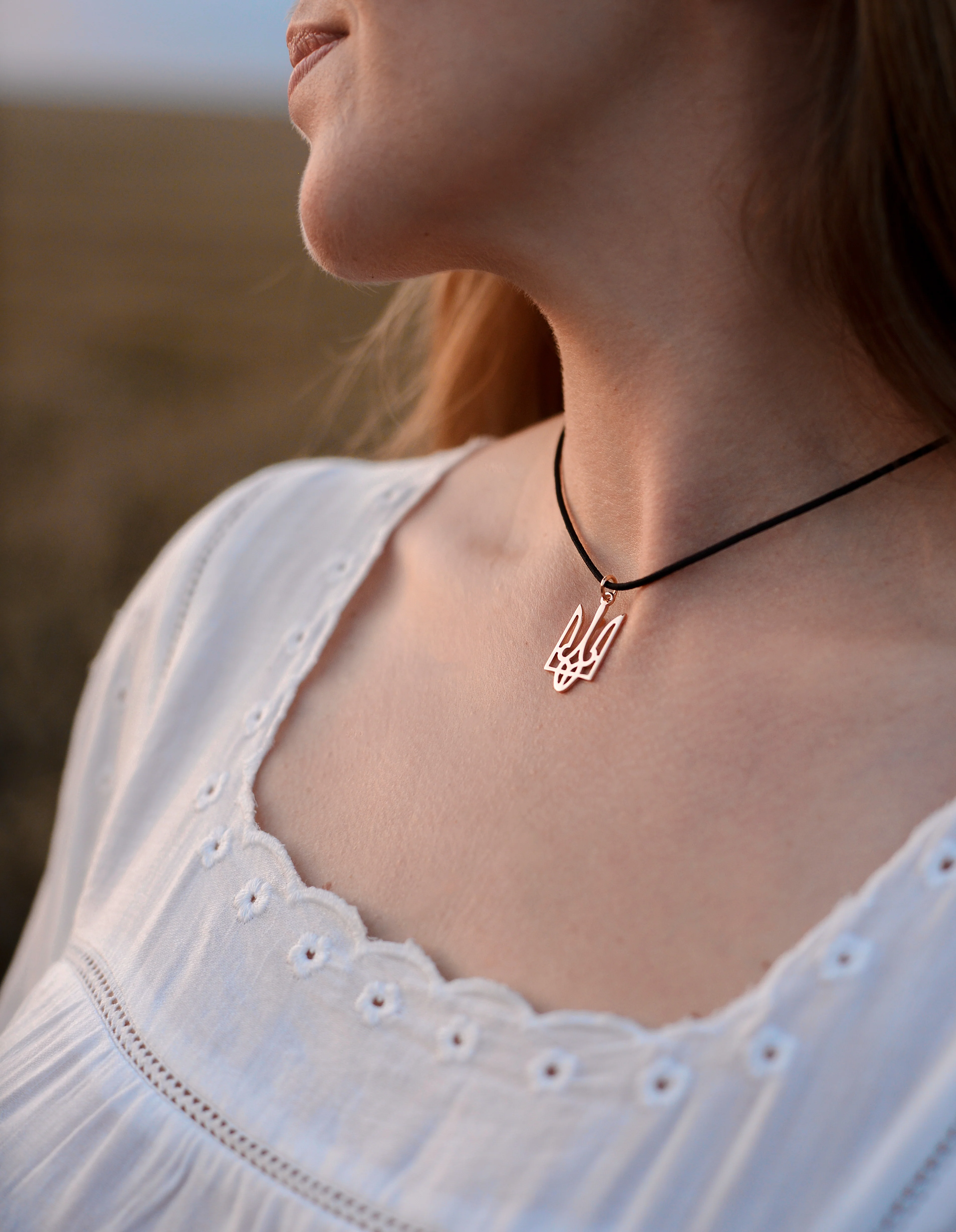 Tryzub Pendant in 14K/585 Rose Gold - Image 2