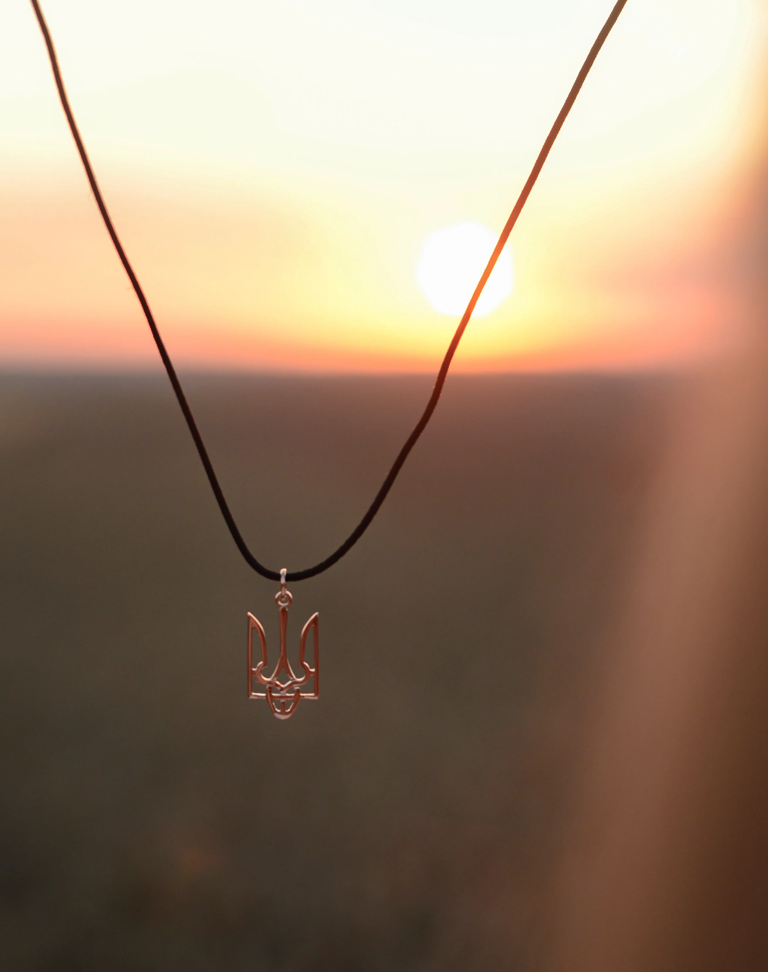 Tryzub Pendant in 14K/585 Rose Gold - Image 3