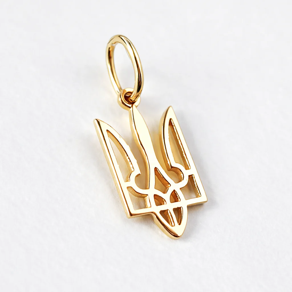 Tryzub Pendant in 14K/585 Yellow Gold - Image 3