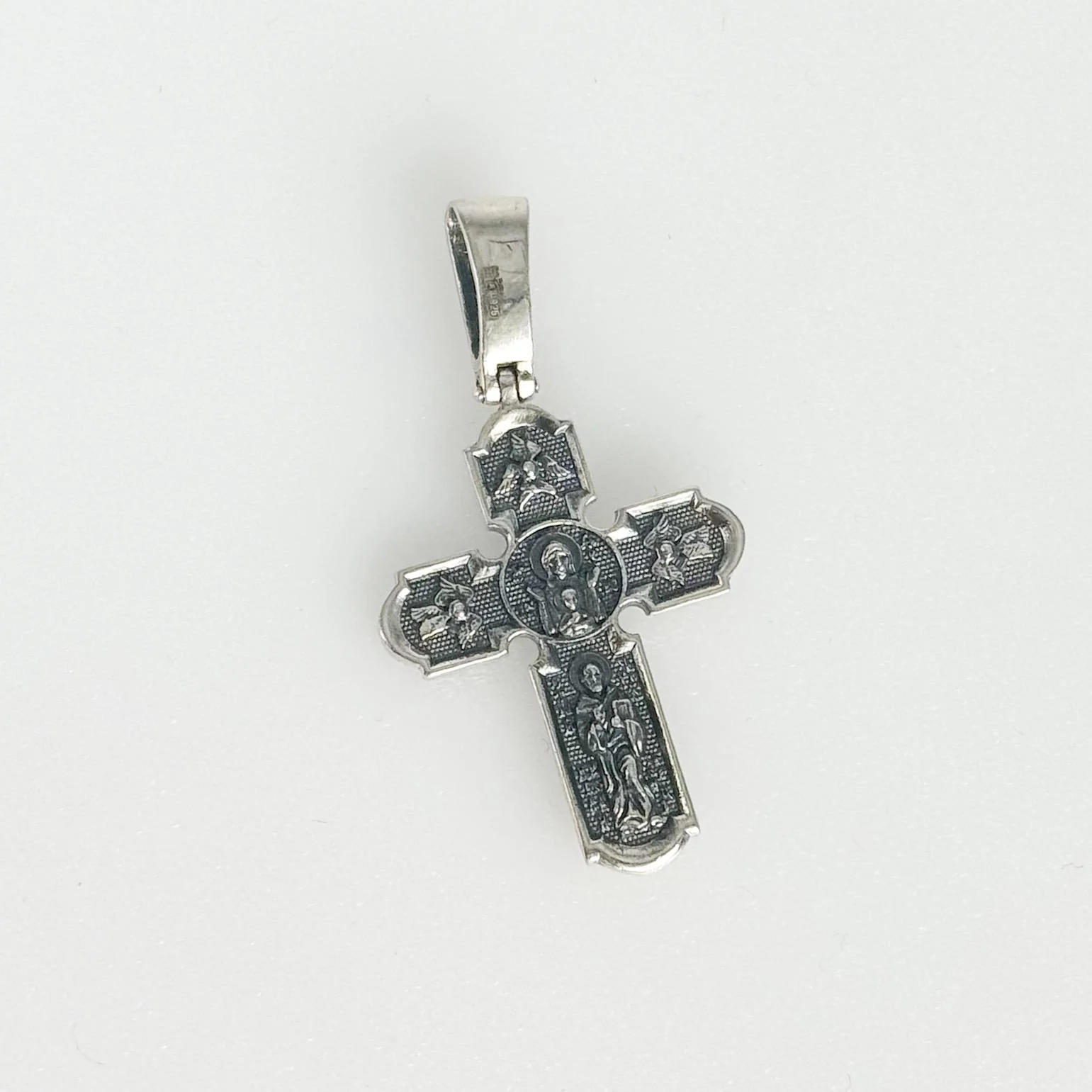 Two-Sided 925 Sterling Silver Cross - Image 2