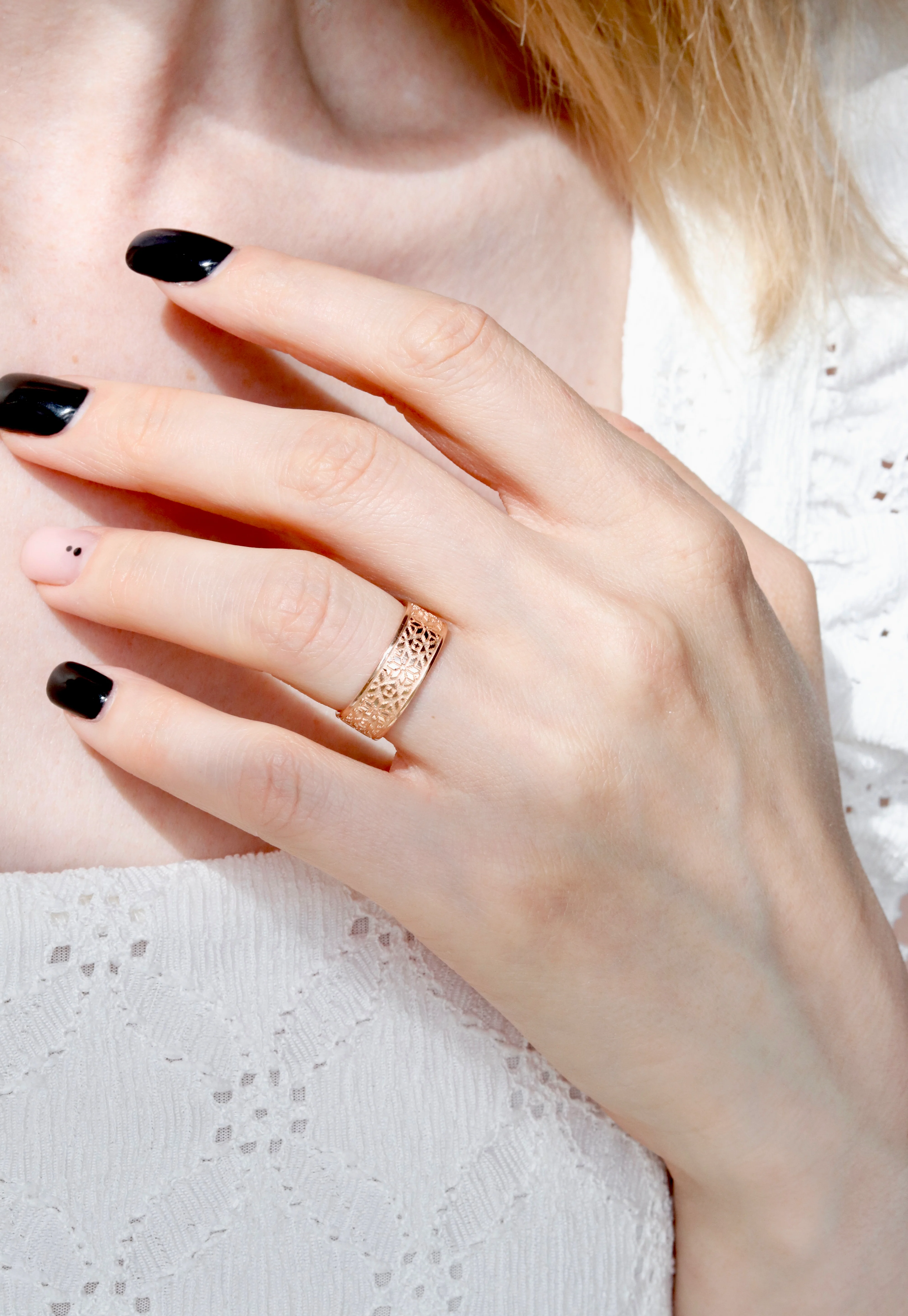 Vyshyvanka Ring in 14K/585 Rose Gold - Image 4