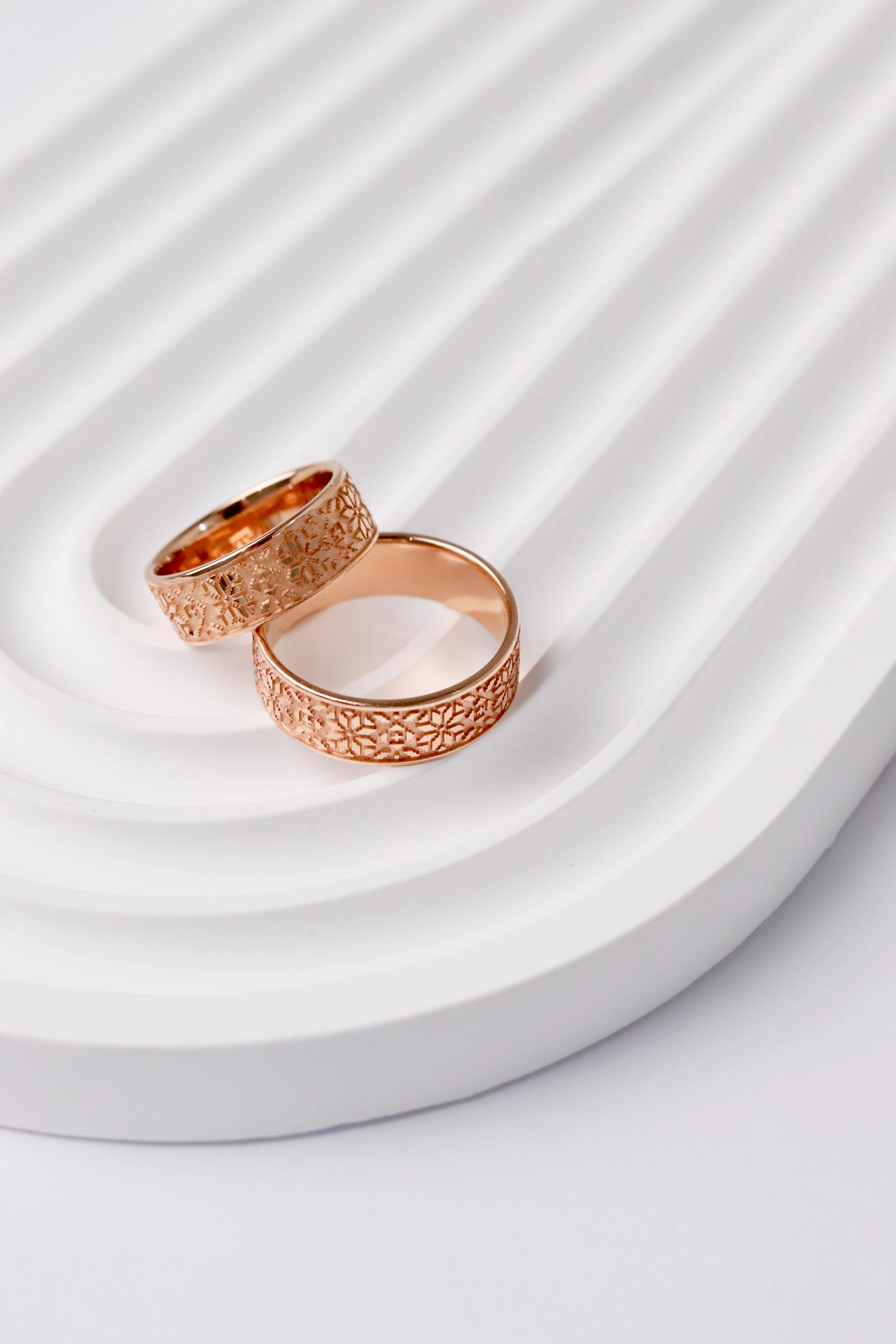 Vyshyvanka Ring in 14K/585 Rose Gold - Image 8