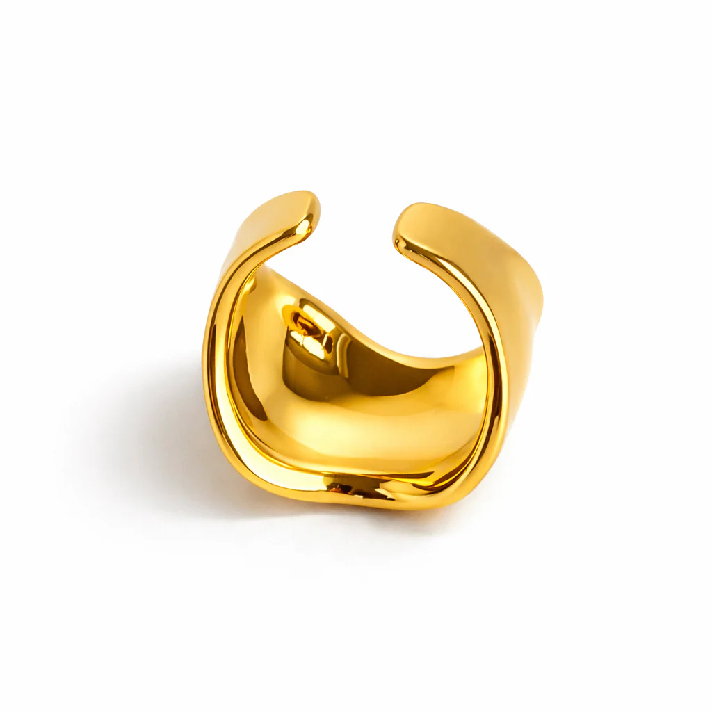 Yellow Gold Plated 925 Sterling Silver Ring - Image 5